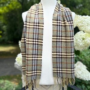 Scarf, Burberry Two Tone Novacheck wool vintage